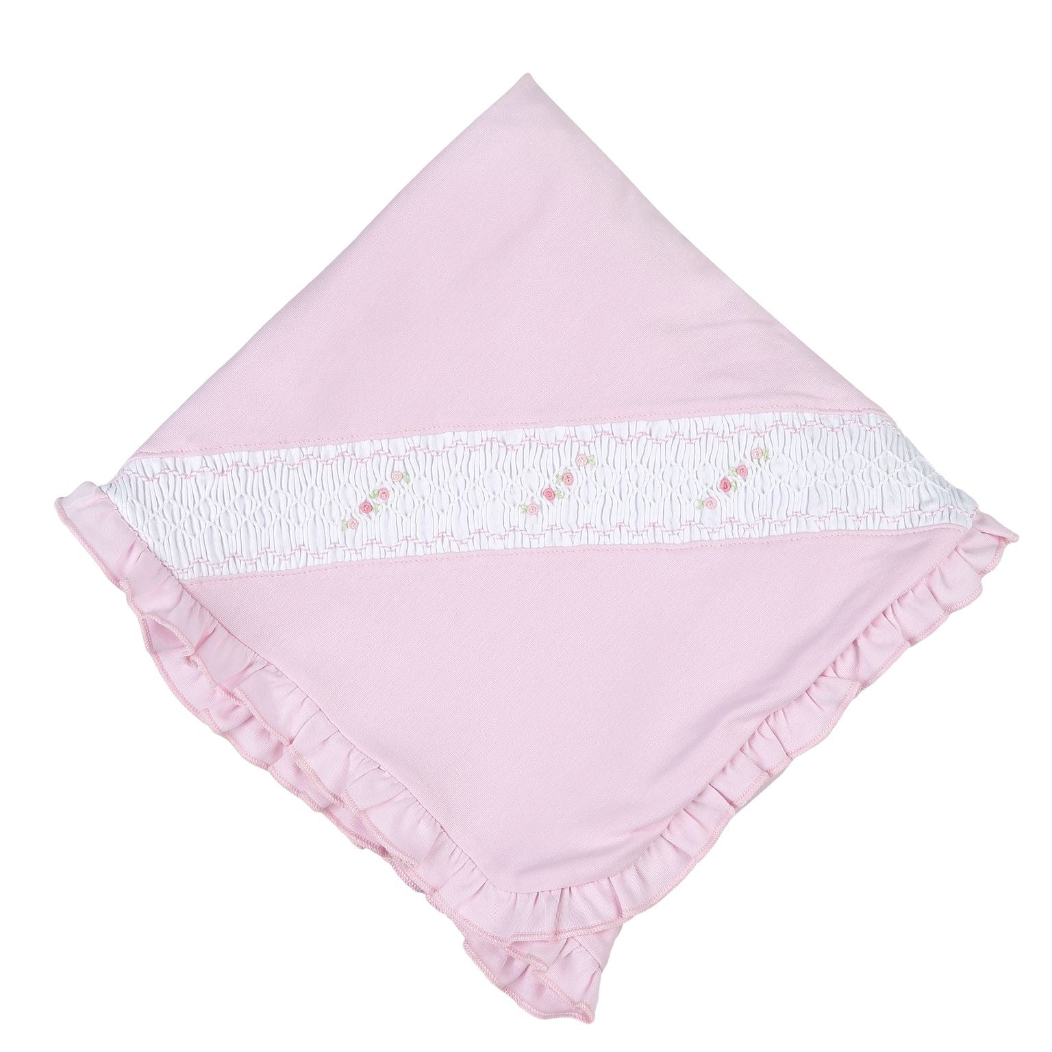 Sophie and Sam Smocked Receiving Blanket 4041-72