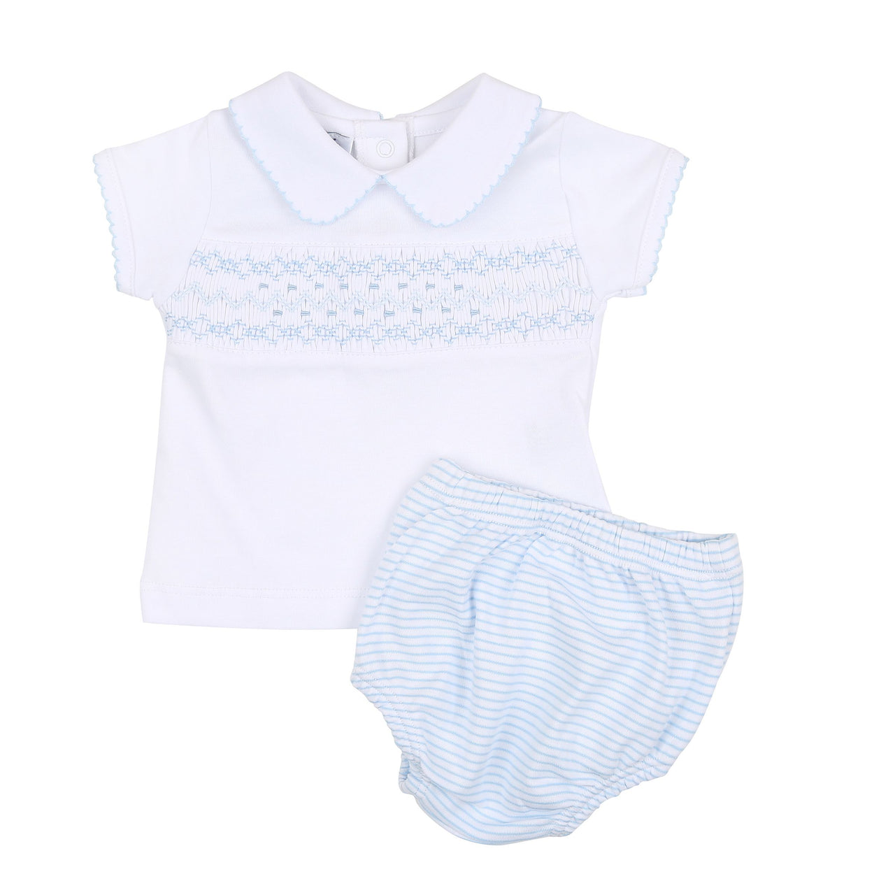 Magnolia Baby Arthur and Anna Smocked Collared Diaper Cover Set 1341-591-LB