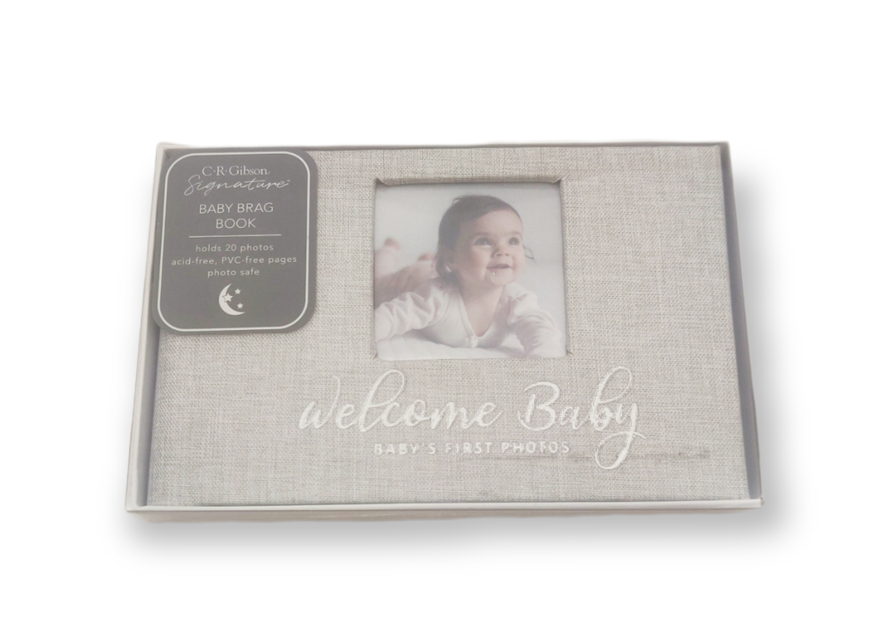 C.R. welcome baby brag book