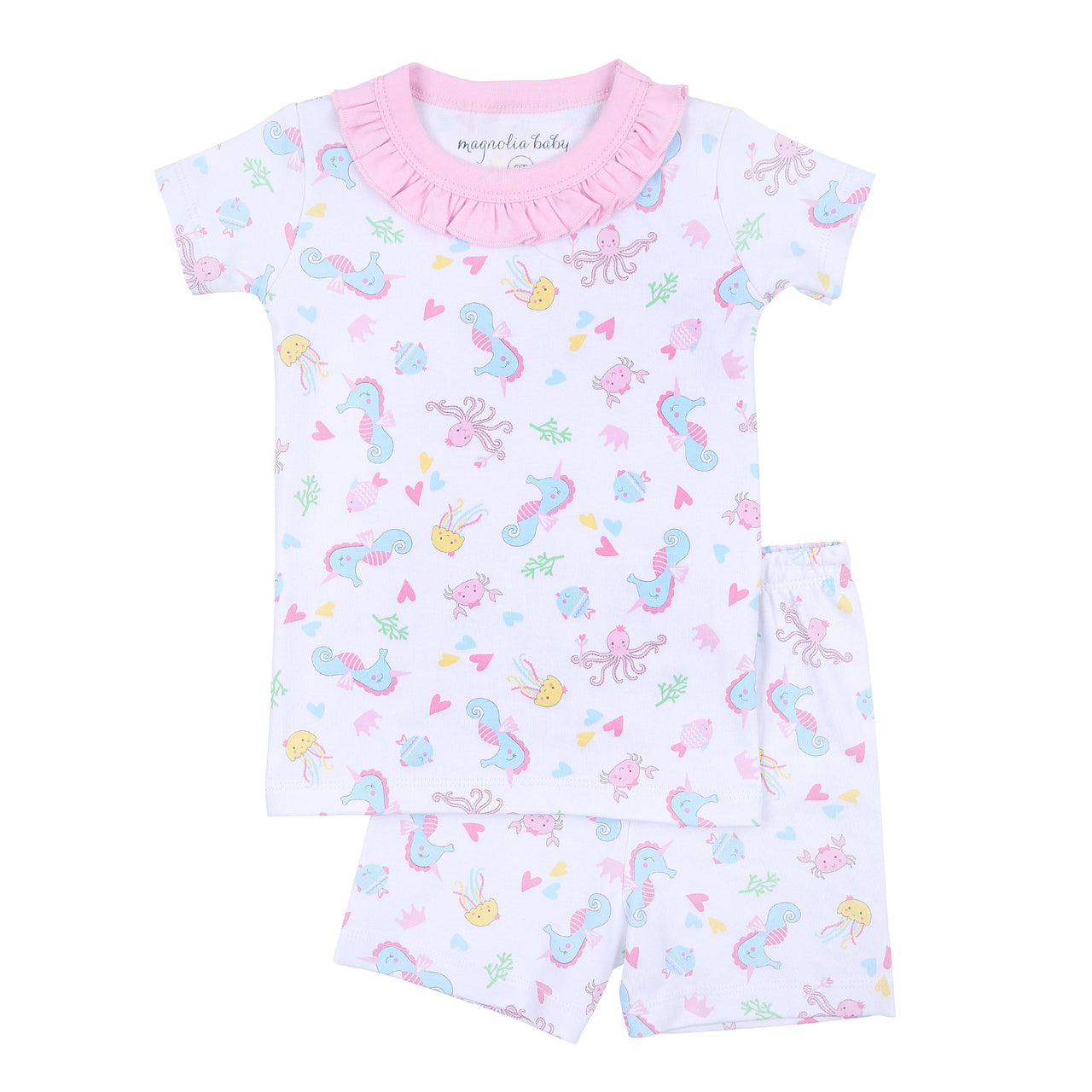 Magnolia Baby Ocean Bliss Ruffle Short Pajama PK 4314-SPR 5012