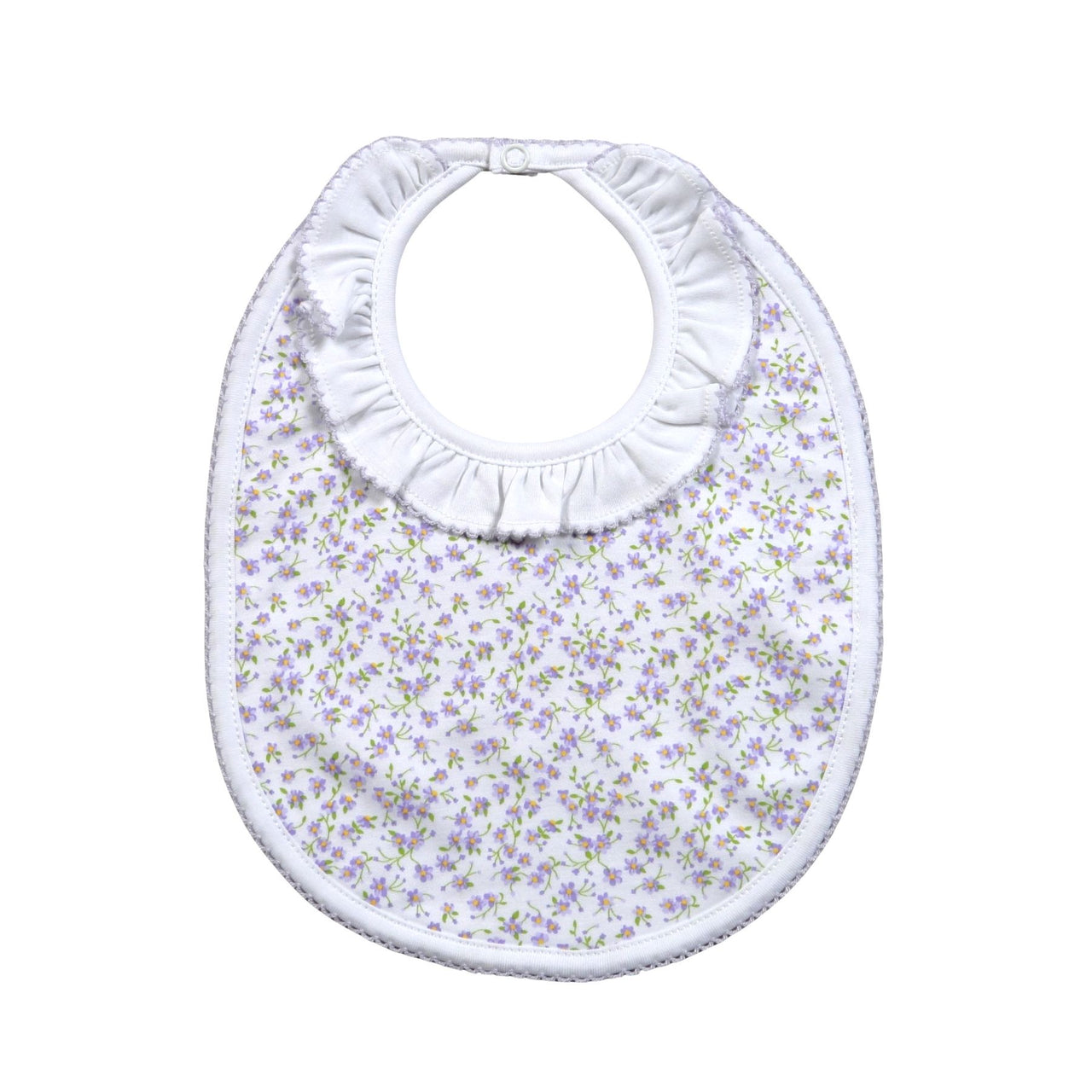 Baby Loren Leyla Purple Floral Bib LEY-217