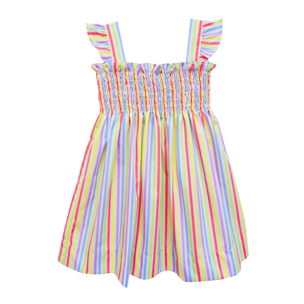Zuccini Rainbow Donna Dress, Rainbow Stripe 5101