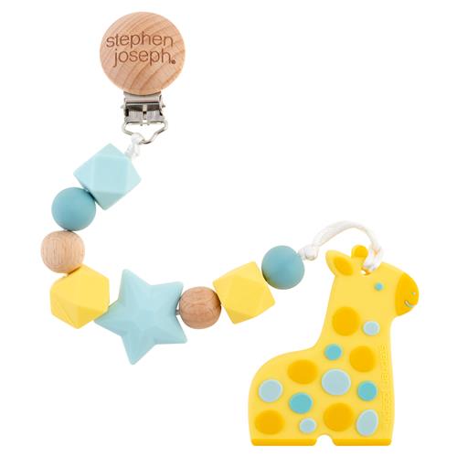 Stephen Joseph Silicone Teether w/ Pacy Clip