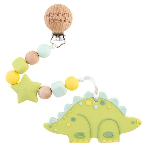 Stephen Joseph Silicone Teether w/ Pacy Clip
