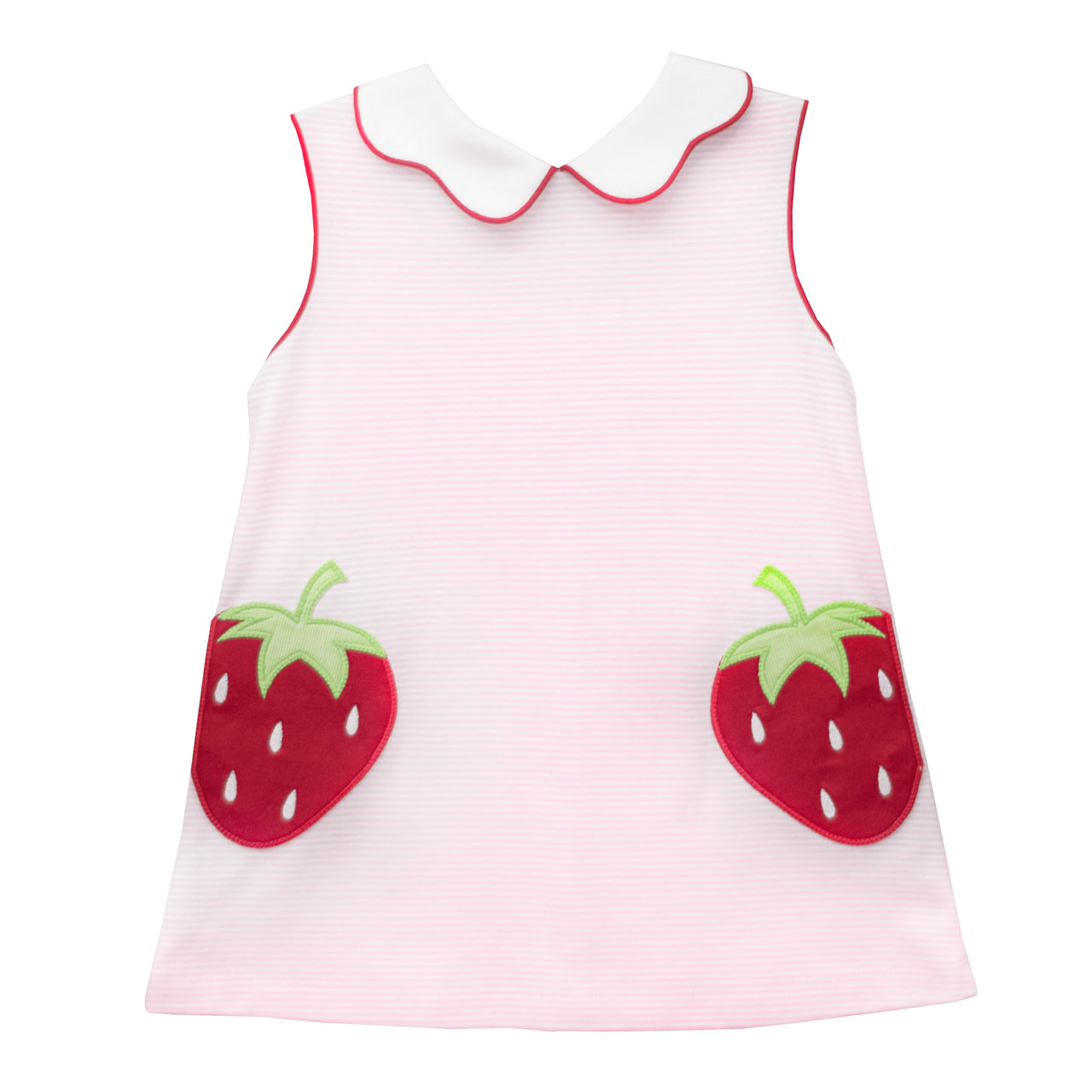 Zuccini Strawberry Bryar Dress Pink Bitty Stripe 5103