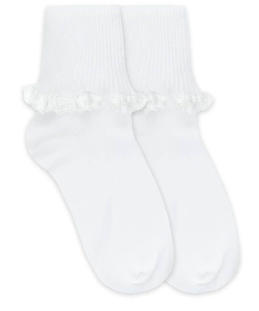Jefferies Cluny & Satin Lace Socks 2125