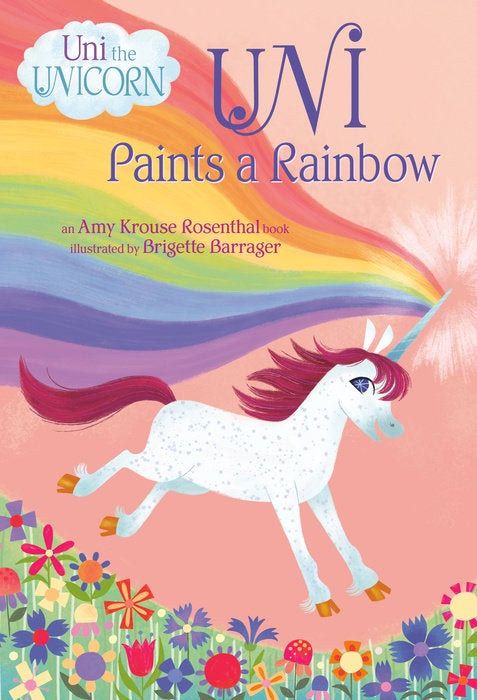 Penguin Unicorn Paints a Rainbow