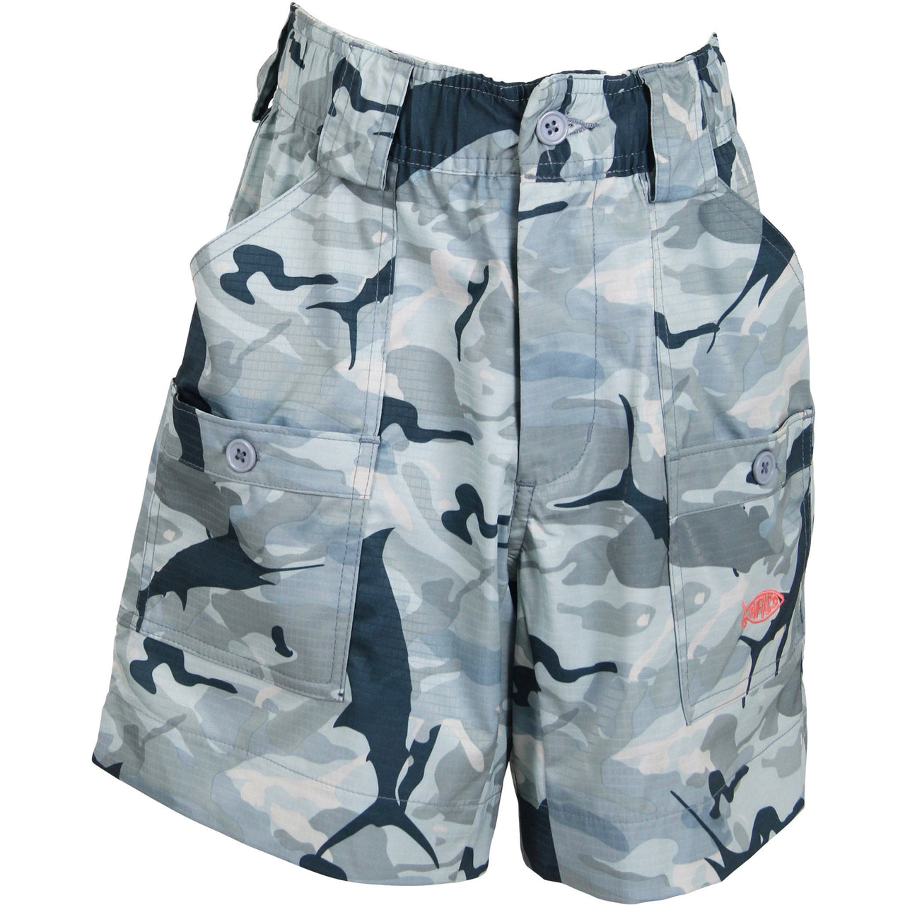 AFTCO Boys Camo Fishing Shorts