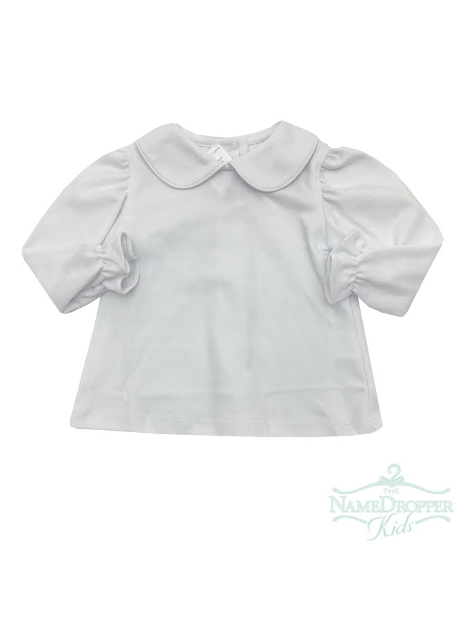 Name Dropper PL Ally Long Sleeve Knit Girl Peter Pan Blouse SPCGBALS-KWPW