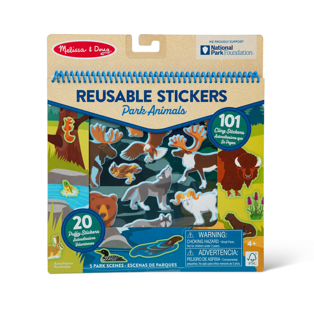 Melissa and Doug National Parks Reusable Stickers - Park Animals
