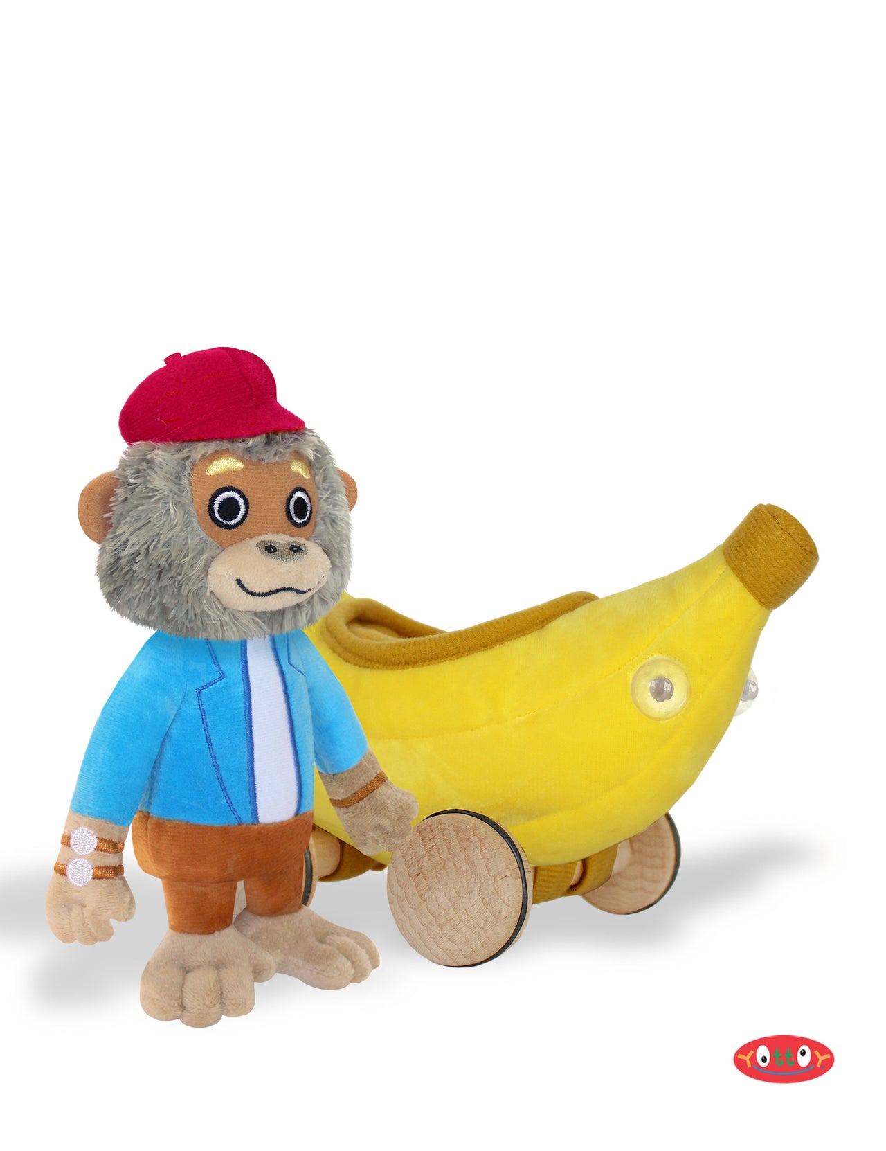 Yottoy Bananas Gorilla Soft Toy w/ Banana Mobile