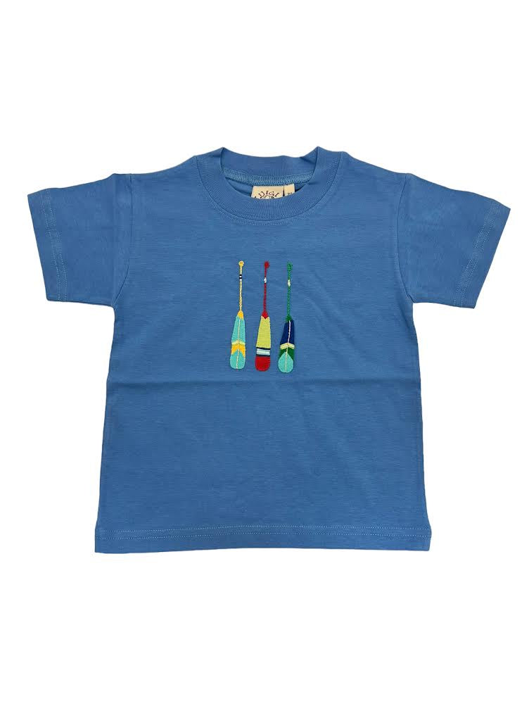Luigi Boys S/S T-Shirt #144 Three M/C Rowing Oars Med Chambray T001-12593 5012