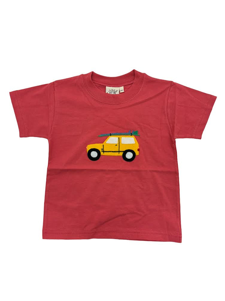 Luigi Boys S/S T-Shirt W/Surfboards Nantucket Red T001-12619 5012