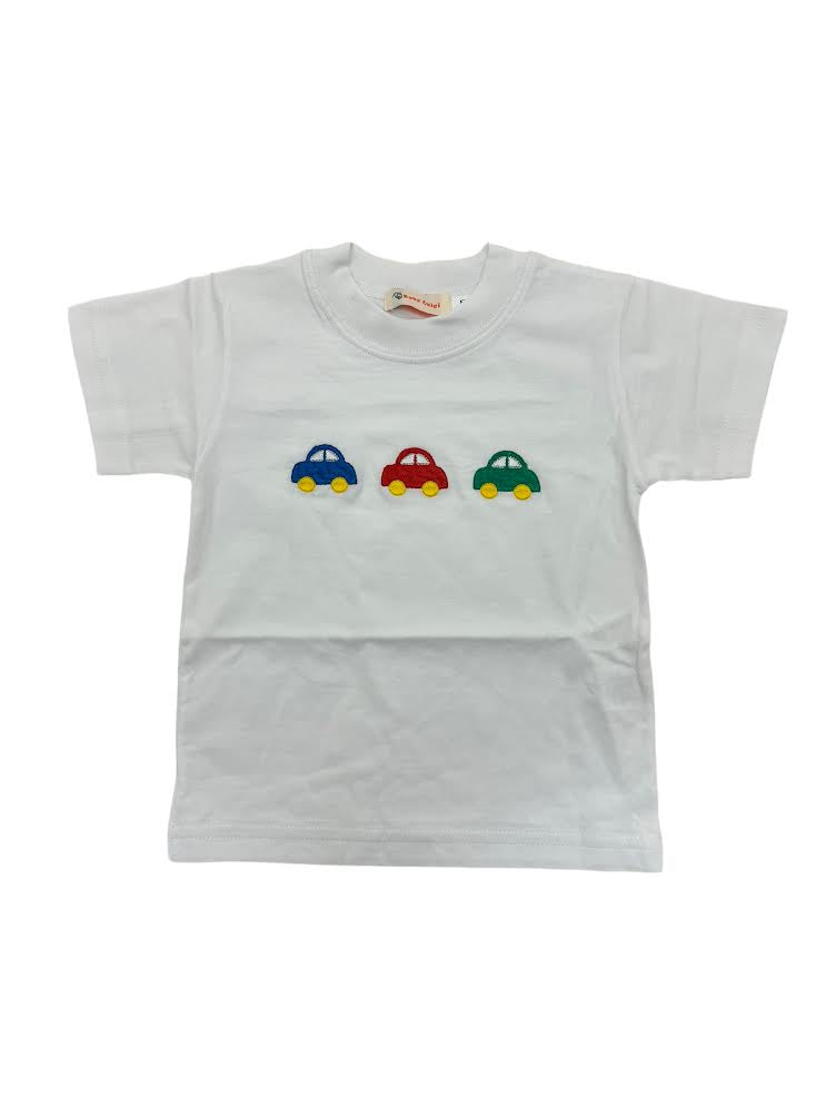 Luigi Boy's S/S T-Shirt Three Cars White T001-M7559 5012