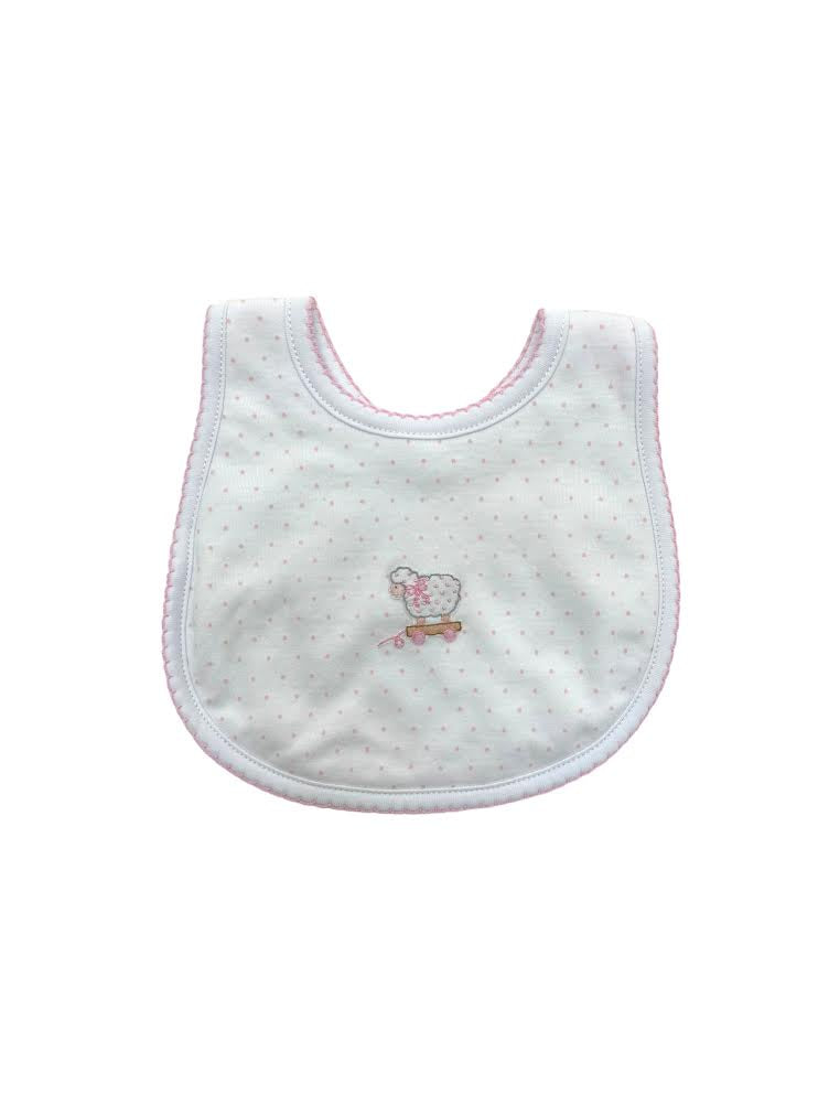 Magnolia Baby Darling Lambs Emb Bib 5274-51 5010