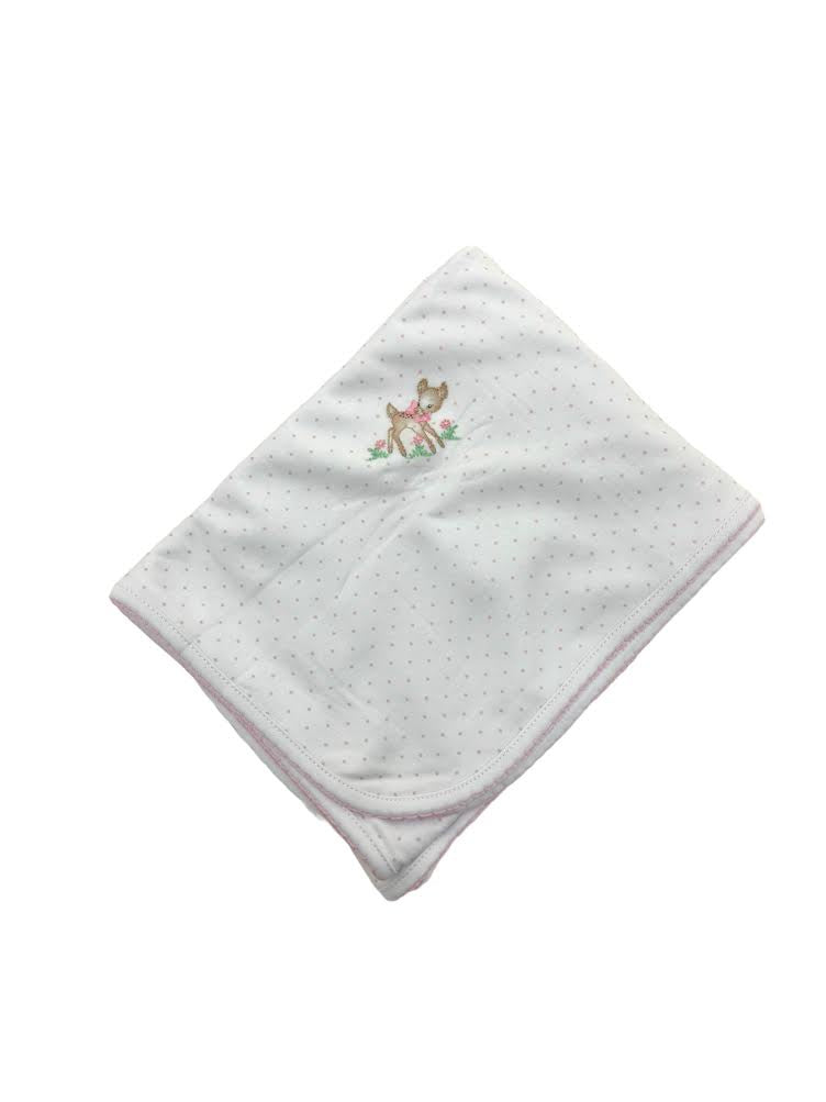 Magnolia Baby Vintage Fawn Emb Rec Blanket 4305-52 5011