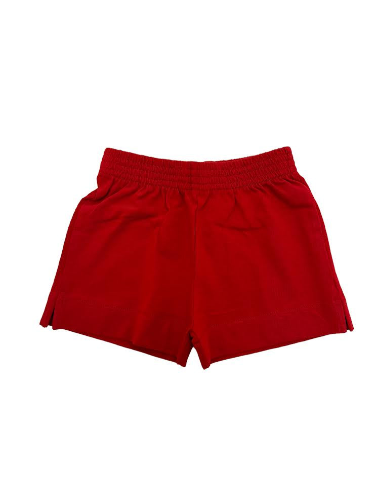 Luigi Jersey Solid Boy Shorts W/Slit Deep Red SH097-81 5012