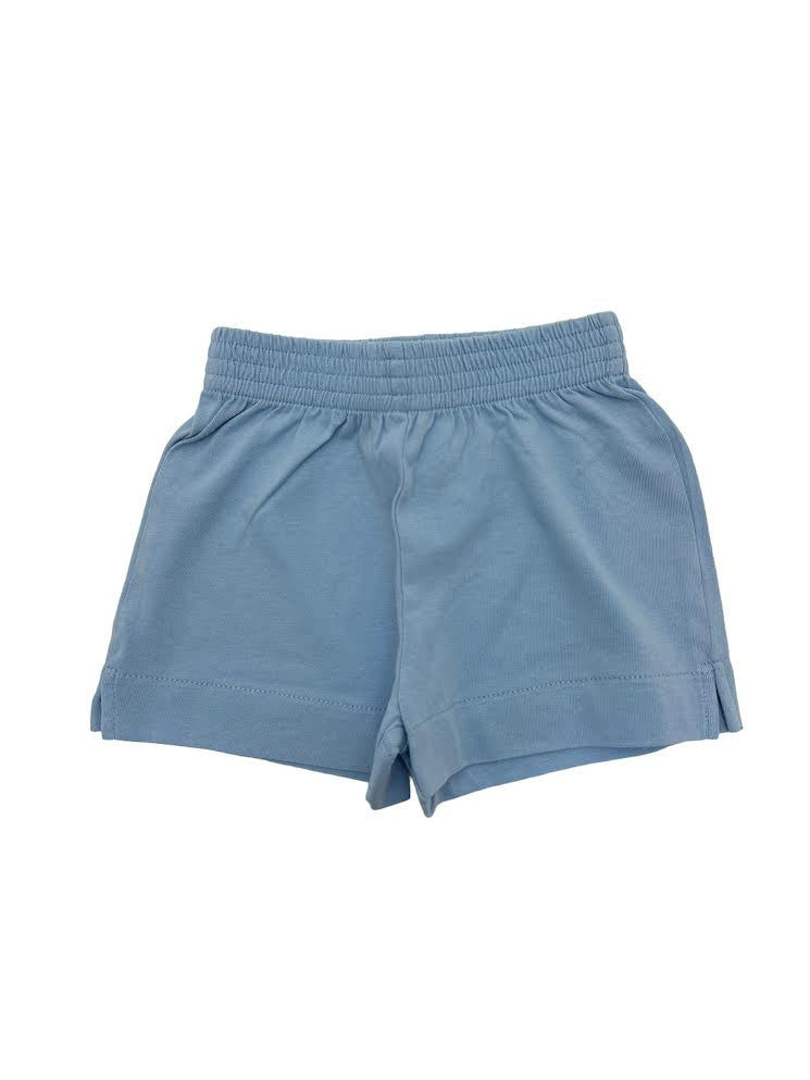 Luigi Jersey Solid Shorts W/Slits Sky Blue SH097-57 5012