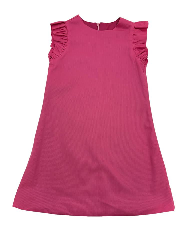 Susanne Lively Pique Aline Flutter Sleeve Geranium Pink Dress 6518 5102