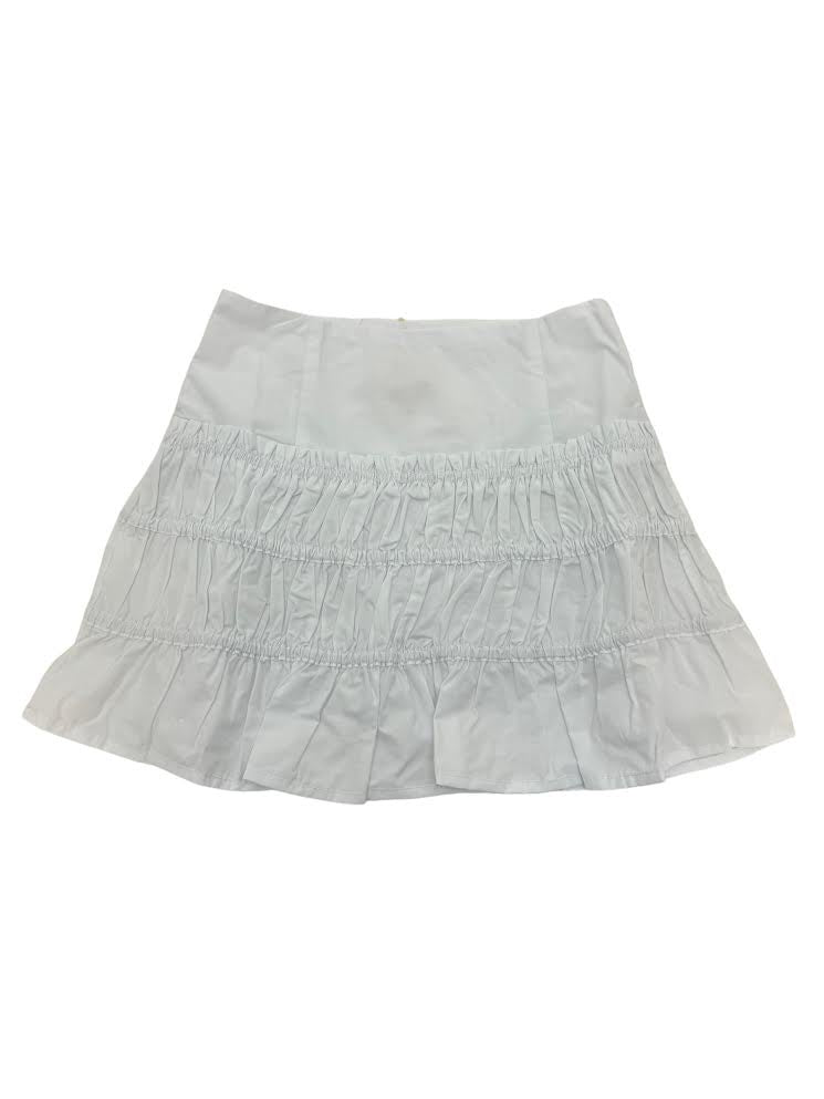Love Daisy Ruched Ruffled Mini Skirt White LD50087 5102