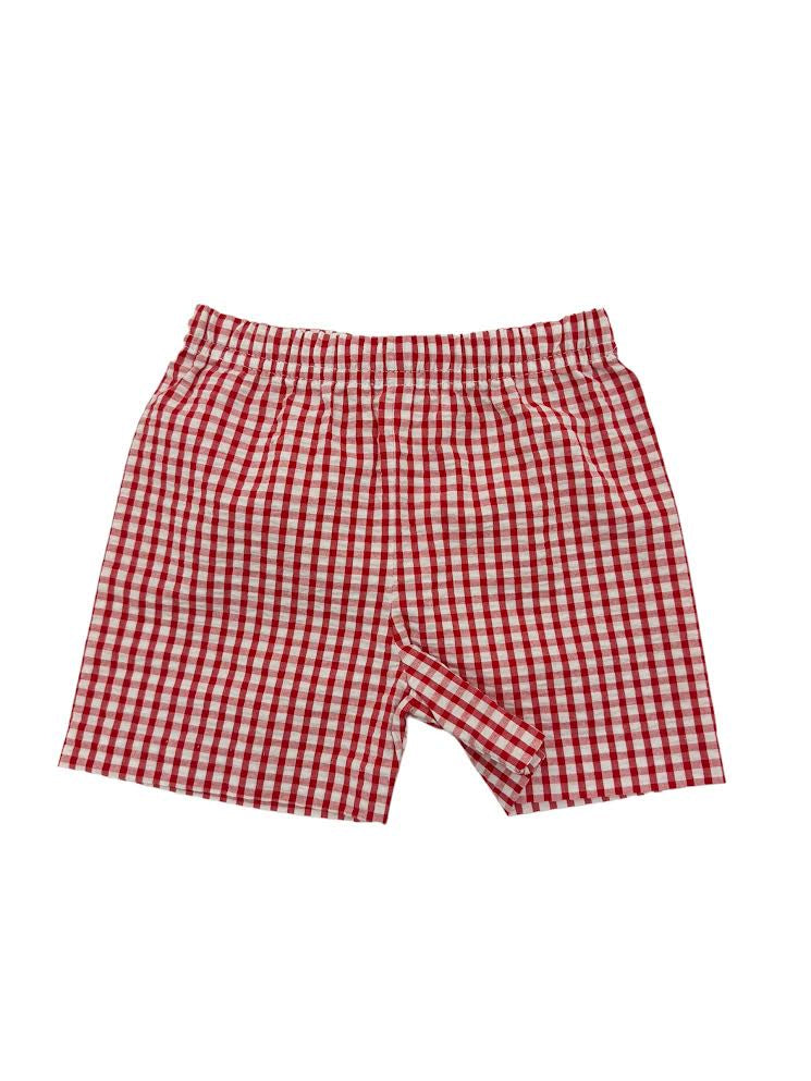 Zuccini Red Check Shorts 5103