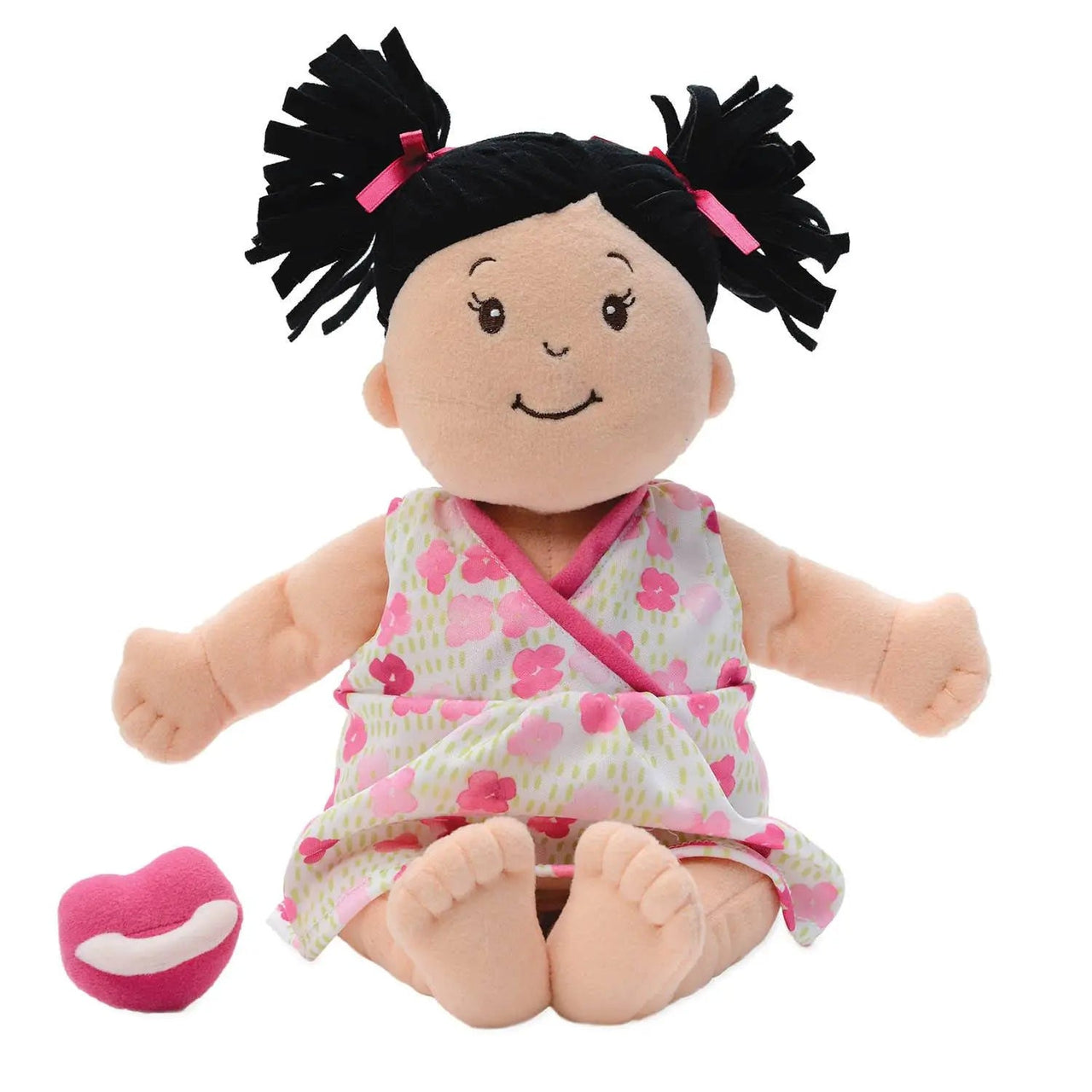 Manhattan Toy Baby Stella Peach Doll with Black Hair