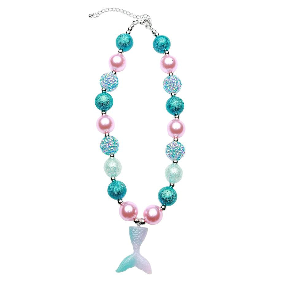 Sparkle Sisters Chunky Mermaid Tail Necklace