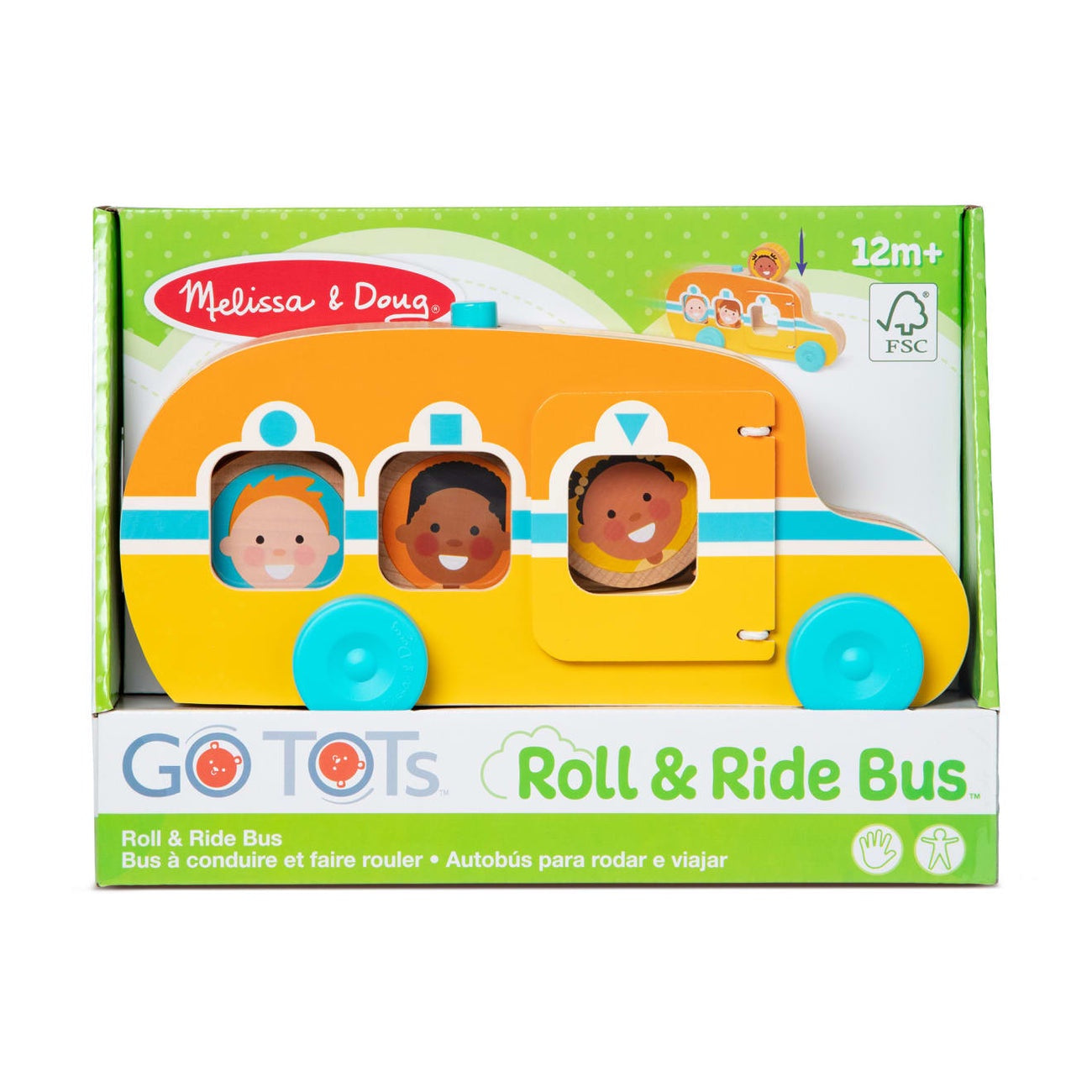 Melissa  Doug Go Tots Roll & Ride Bus