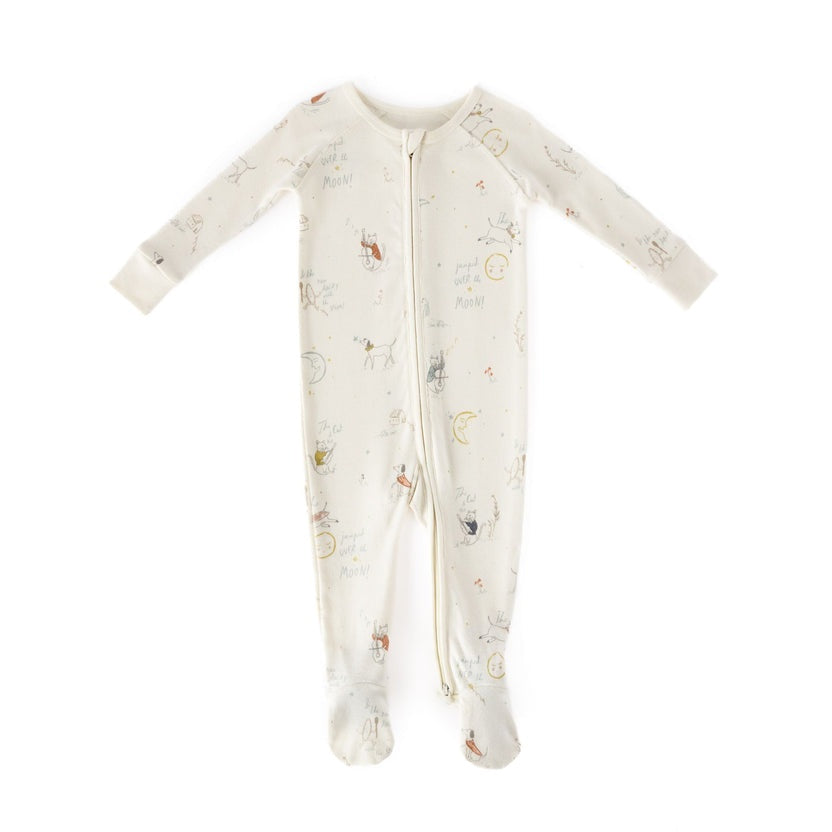 Pehr Ribbed Baby Sleeper Over the Moon