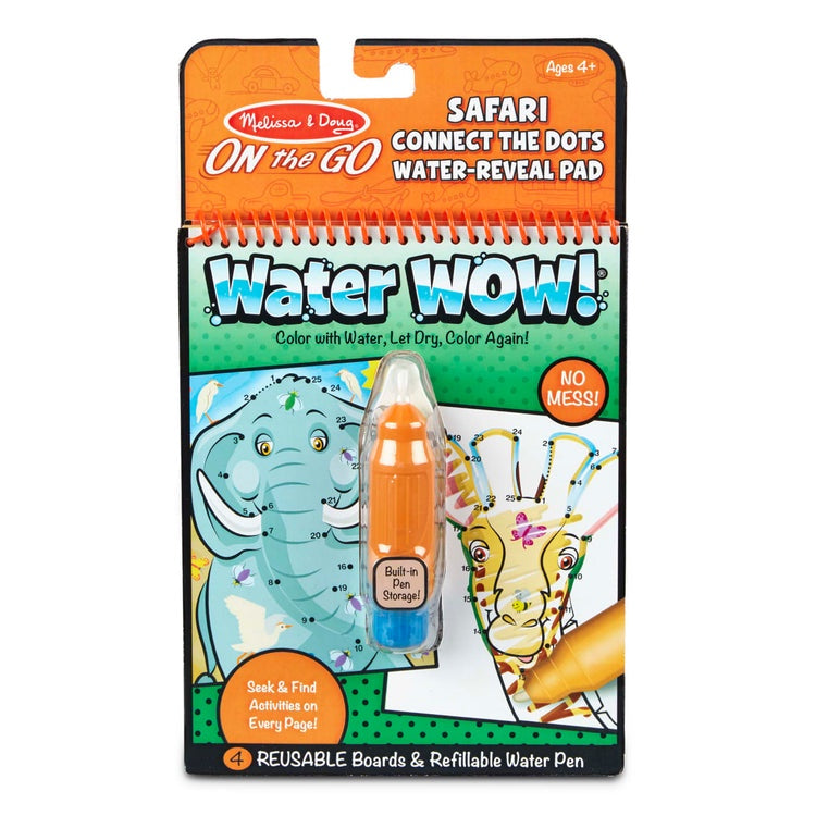 Melissa & Doug Water Wow! Connect the Dots Safari - On the Go Travel Activity