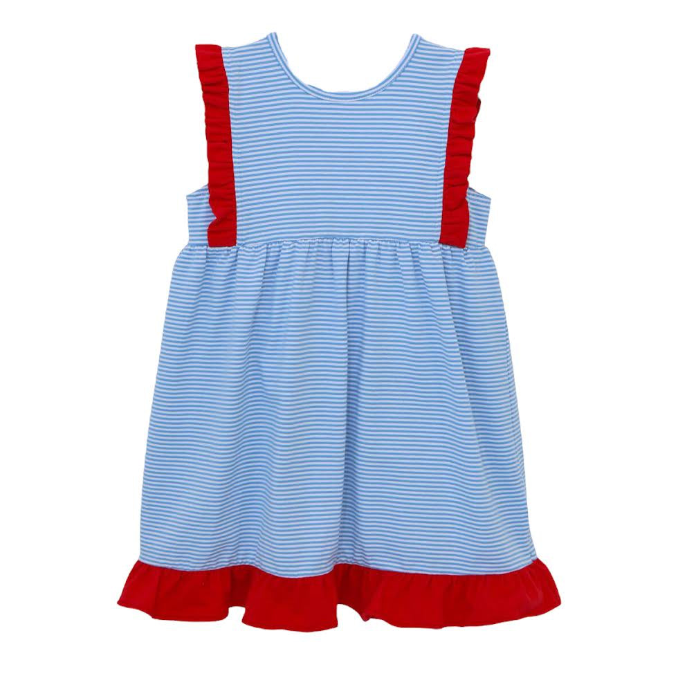 Trotter Street Kids Josie Dress Red, White & Blue TSK-01107 5101