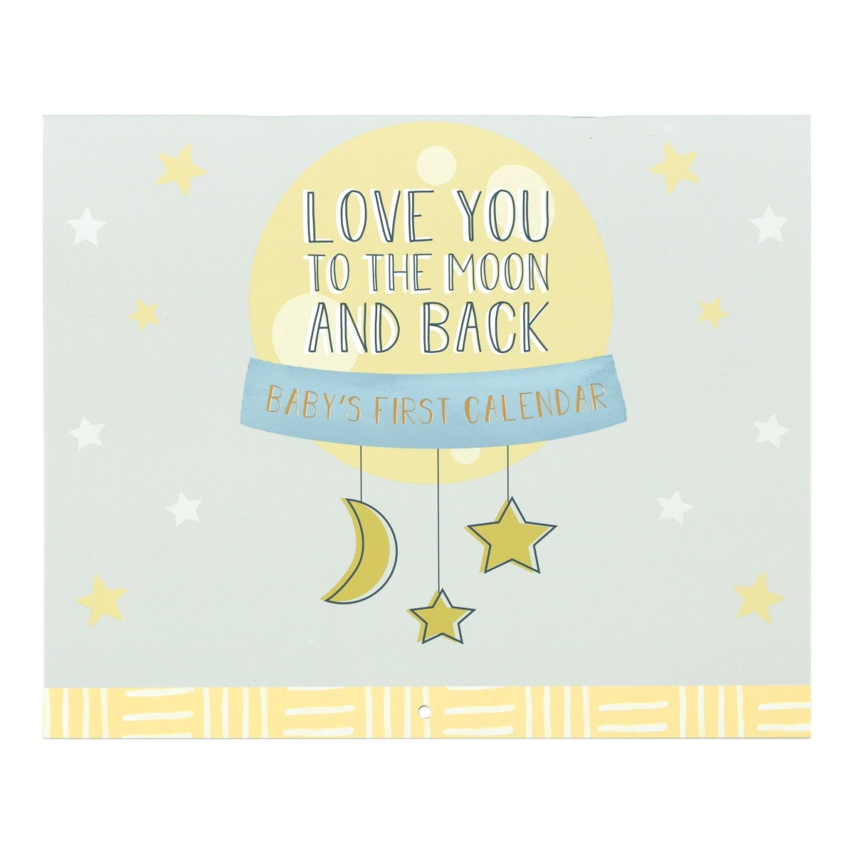 C.R. Gibson Love You to the Moon Baby's First Year Calendar BA3-23934