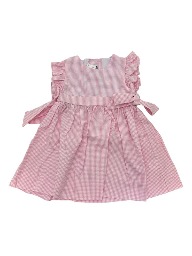 Name Dropper PL Nova Dress Pink Mini Seersucker 5101