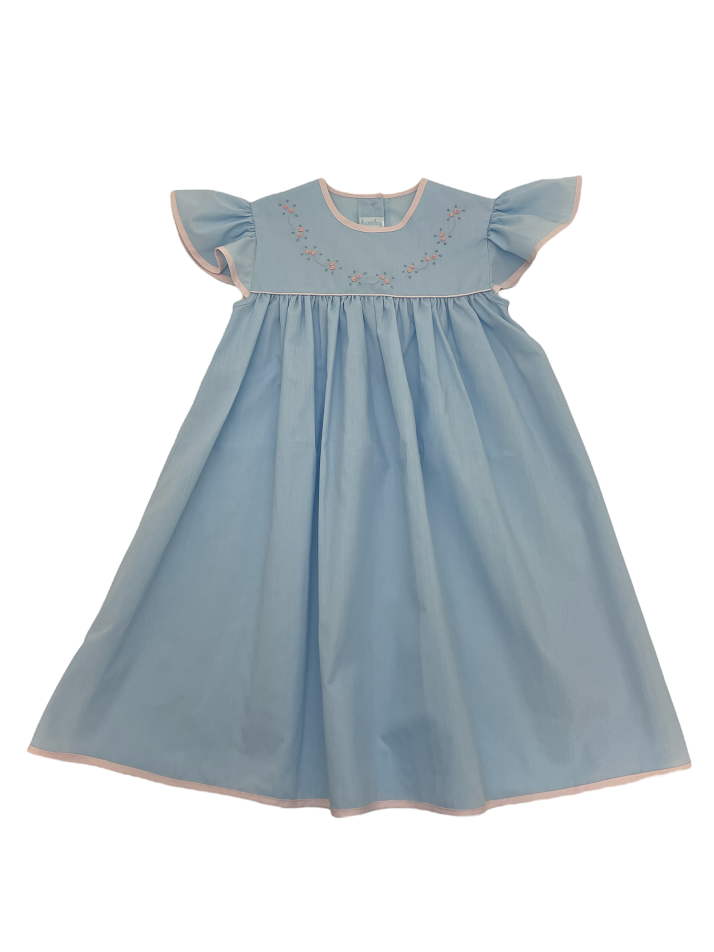 Auraluz Blue/Pink Tiny Bud Dress 2232