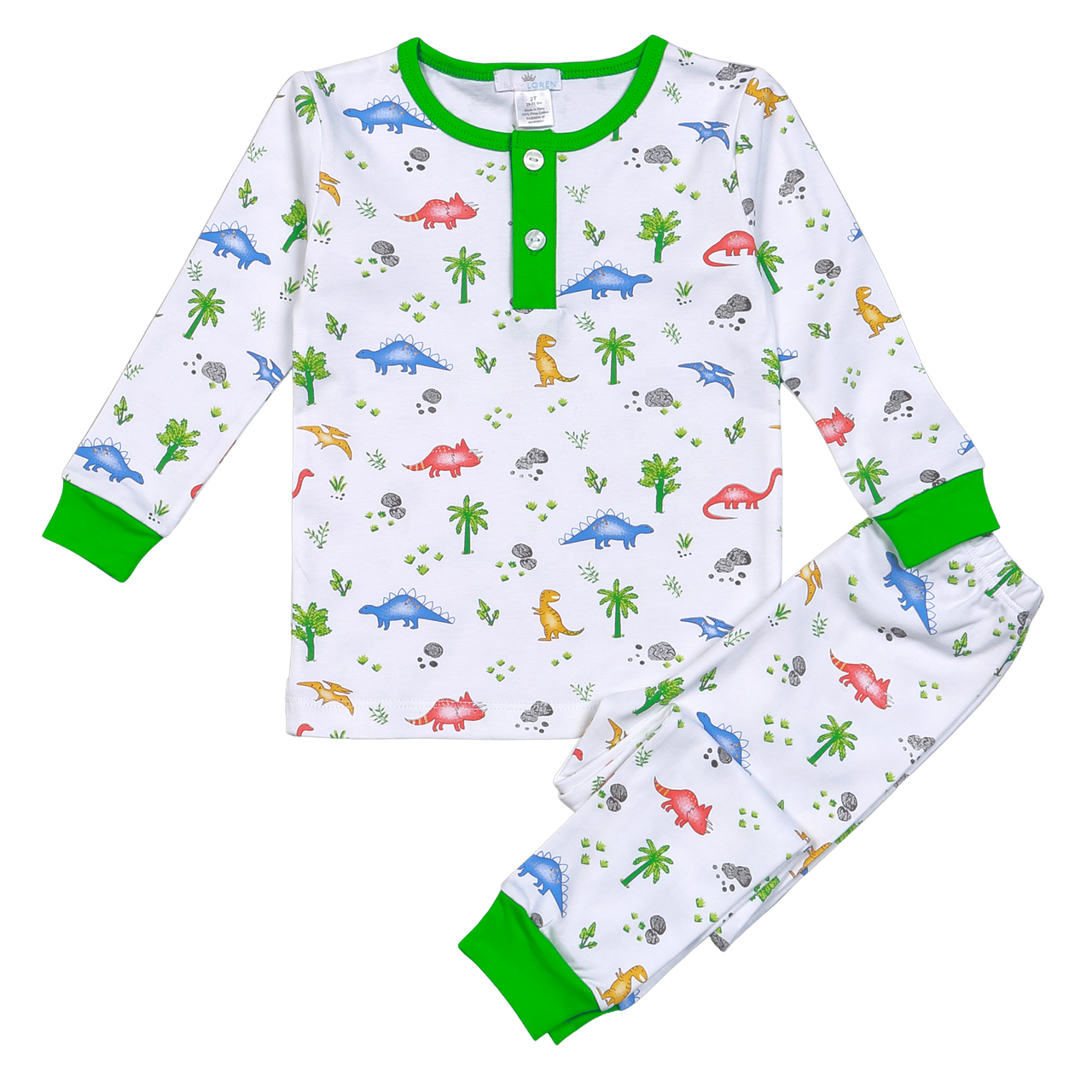 Baby Loren Dinosaurus Pima Two Pcs Nightwear DSR-099