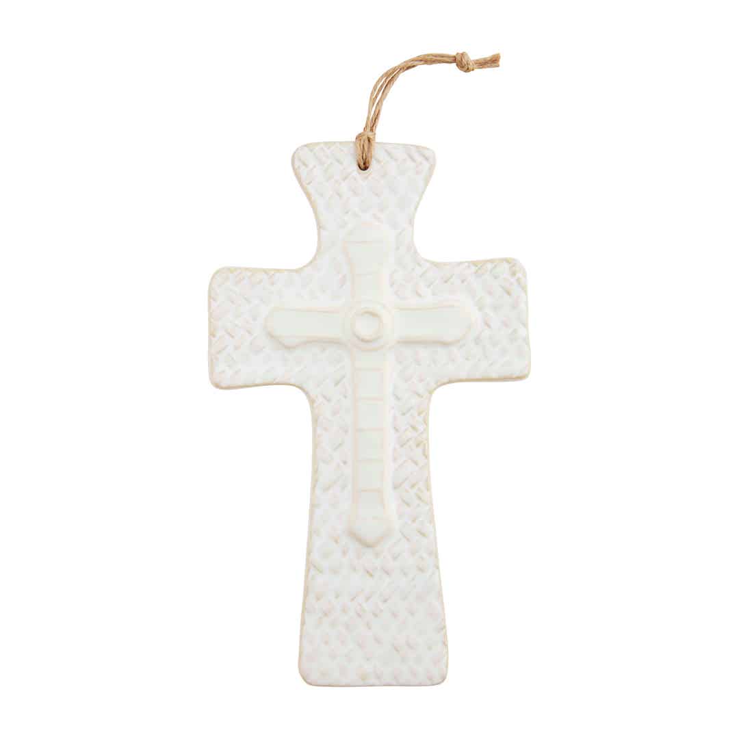 Mud Pie Layered Stoneware Cross