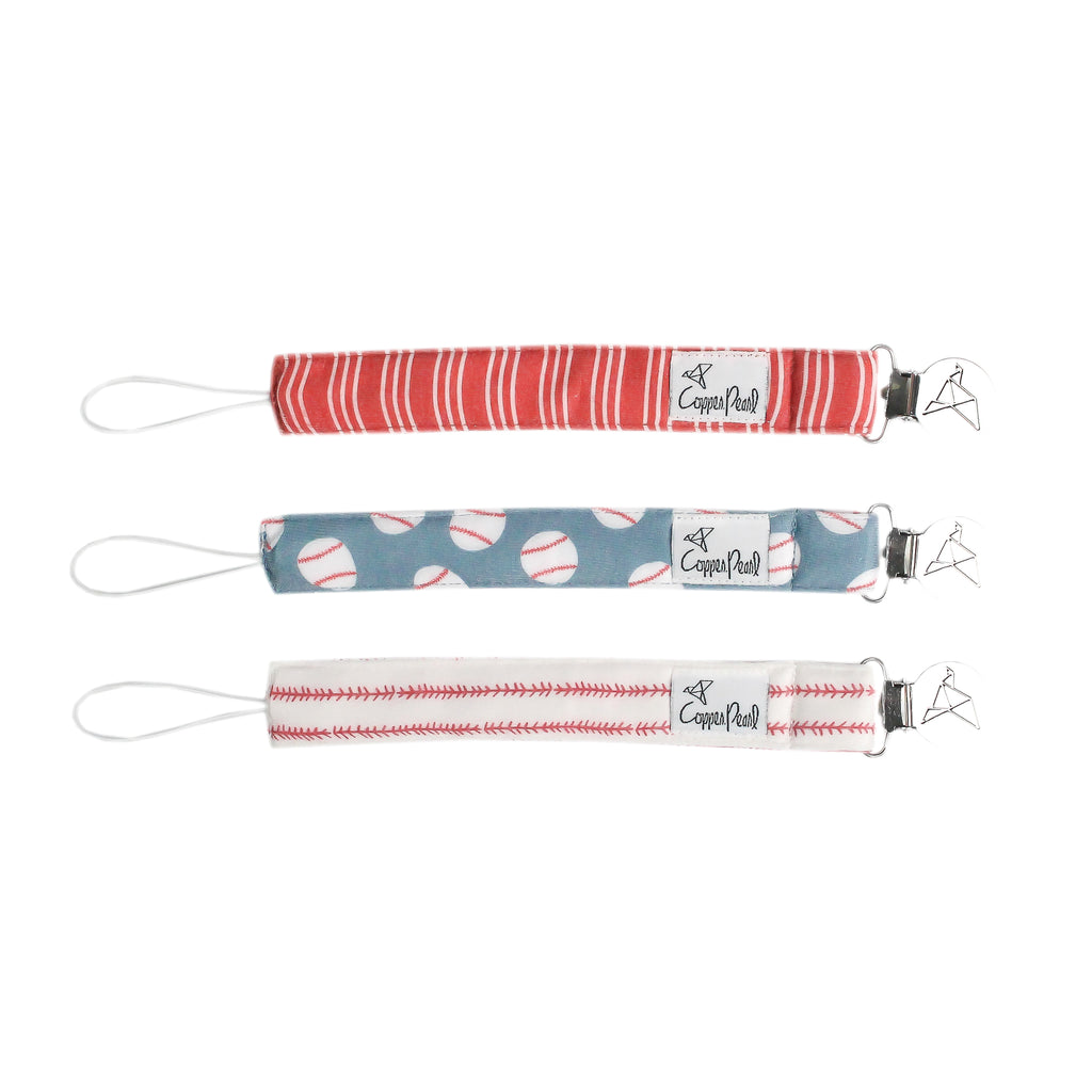 Copper Pearl Binky Clip 3 Pack