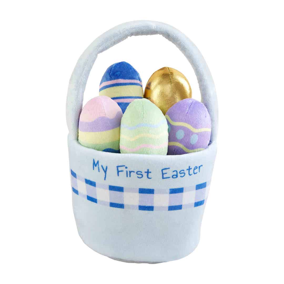 Mud Pie My First Easter Basket Plush Set