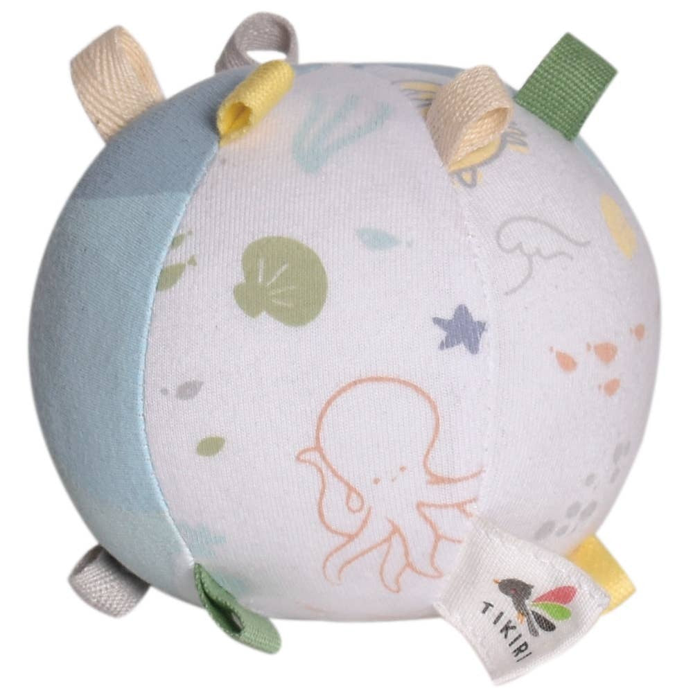 Tikiri Ocean Organic Activity Ball w/ Rattle