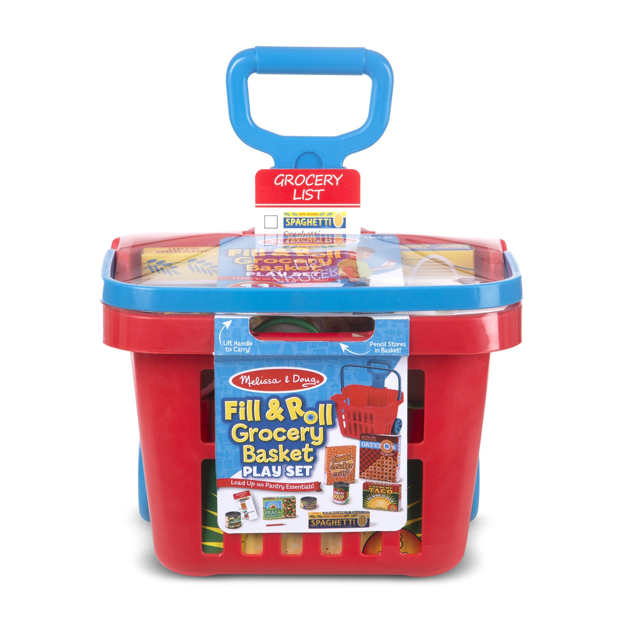 Melissa & Doug Fill and Roll Grocery Basket Play Set