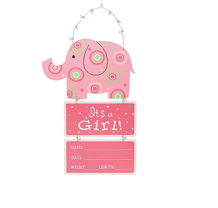 Elephant baby wall hanging