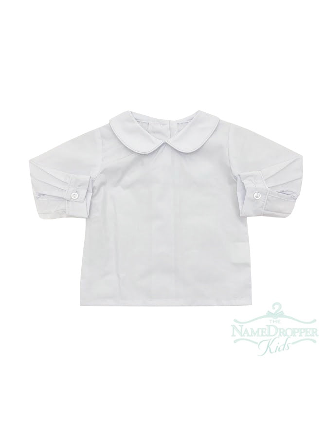 Name Dropper PL Basic Boy PP Long Sleeve  Collar White Woven Shirt L/S  ZBF19-SPCBBALS-WWPH