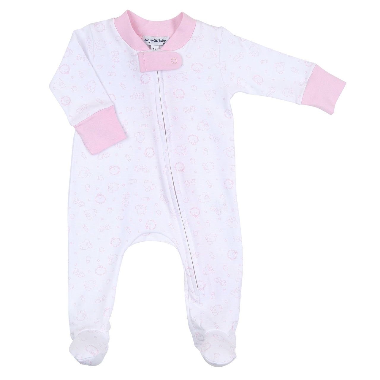 Magnolia Baby All Things Baby Printed Zipped Footie 1185-428