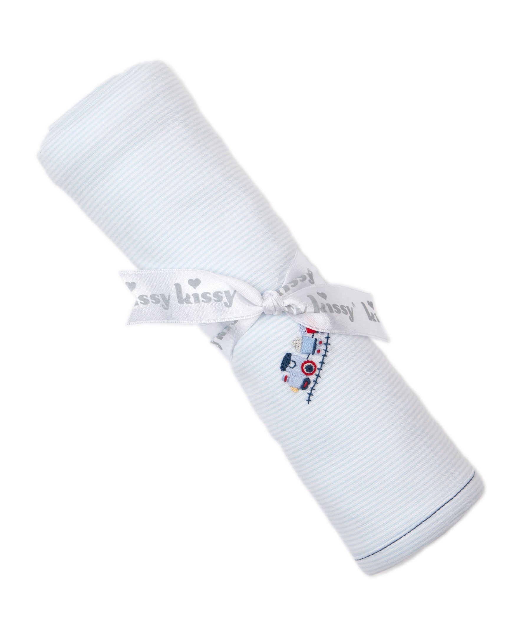 Kissy Kissy Premier Cargo Train Blanket W/Hand Emb KB704854O