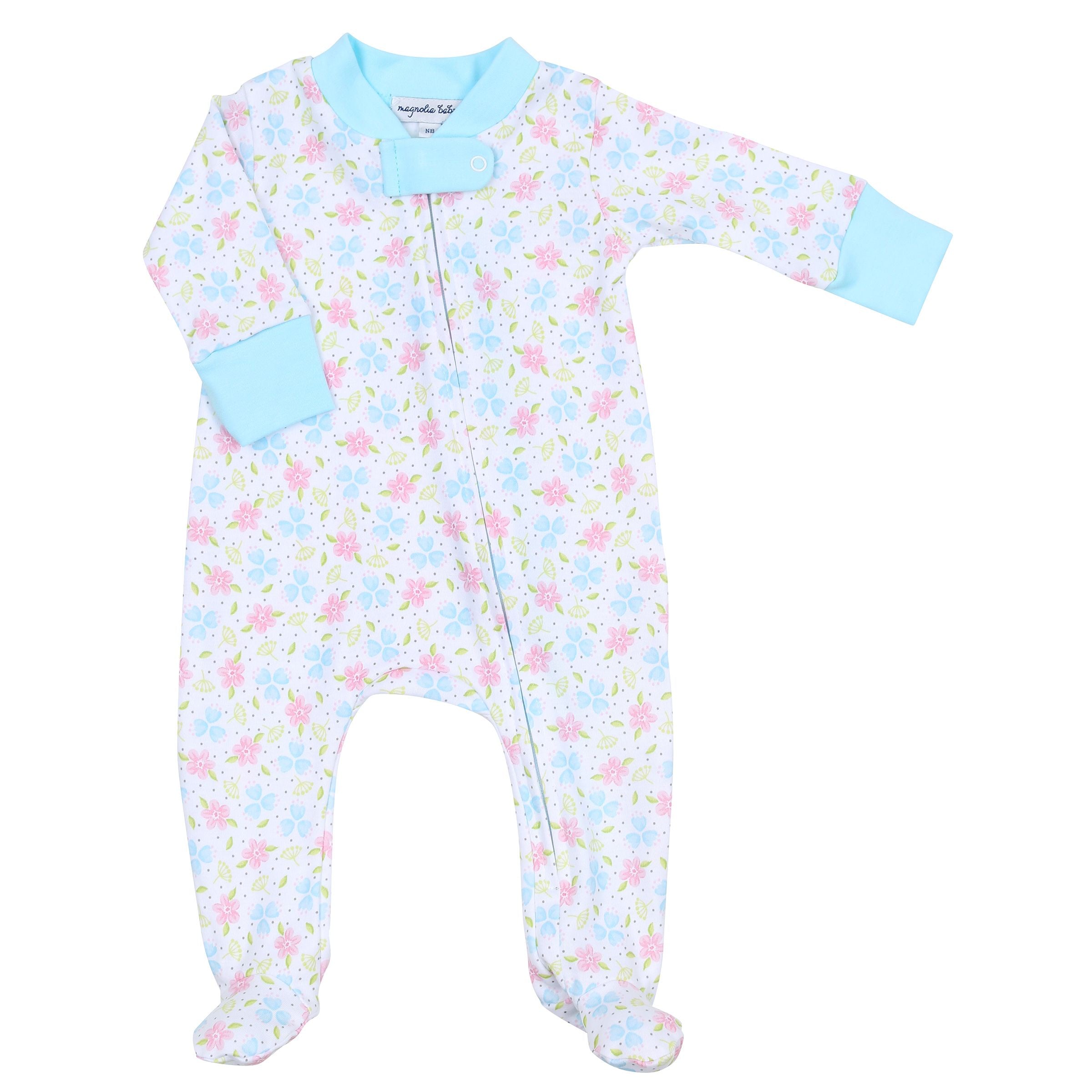 Magnolia Baby Natalie's Classics Printed Zipper Footie 4320-428 5102