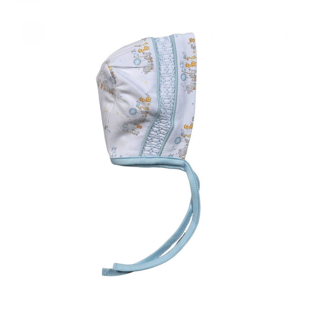 Baby Loren Blue Baby Parade Pima Hand Smocked Bonnet PRD-515 5007