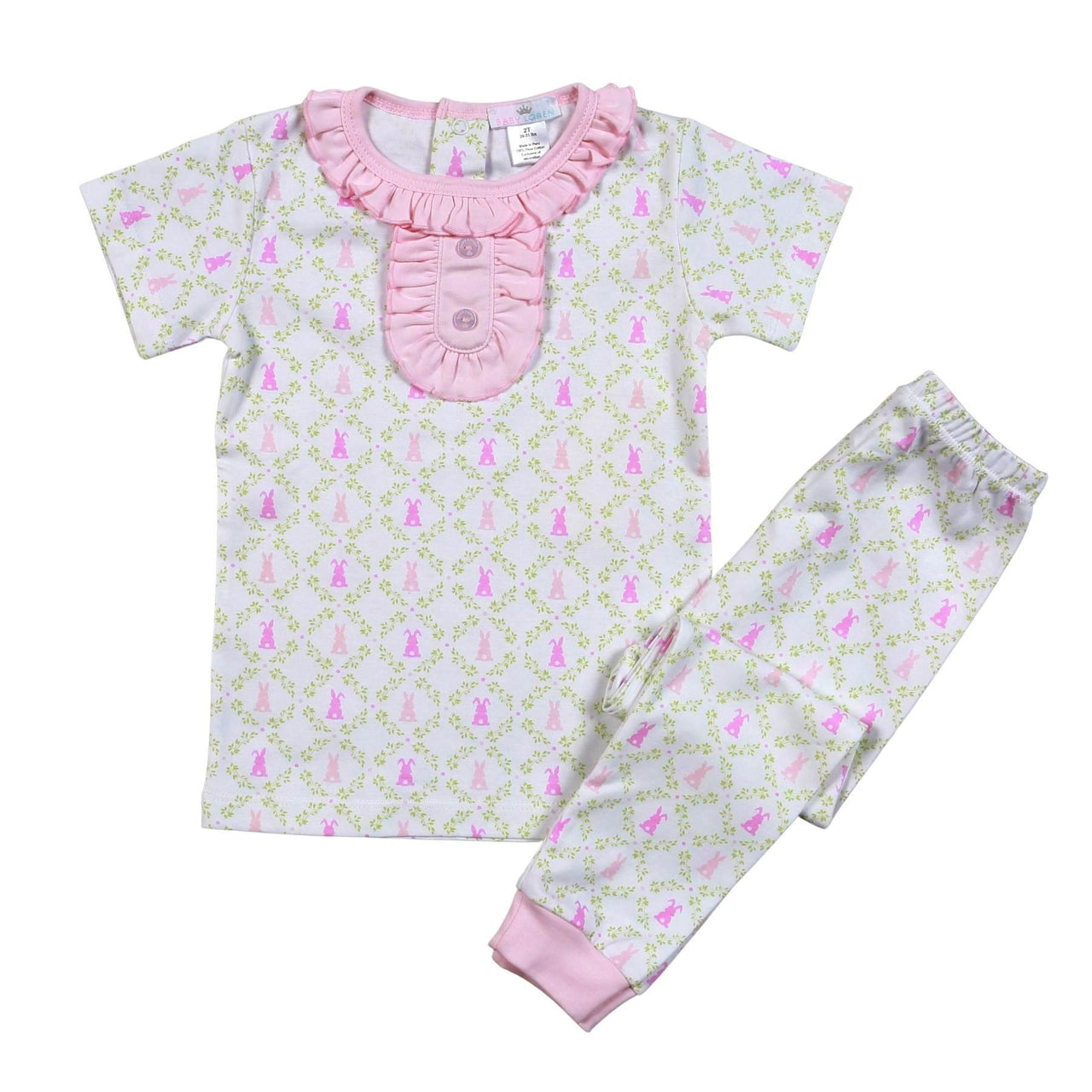 Baby Loren Pink Easter Bunnies 2pcs Loungewear ESP-099