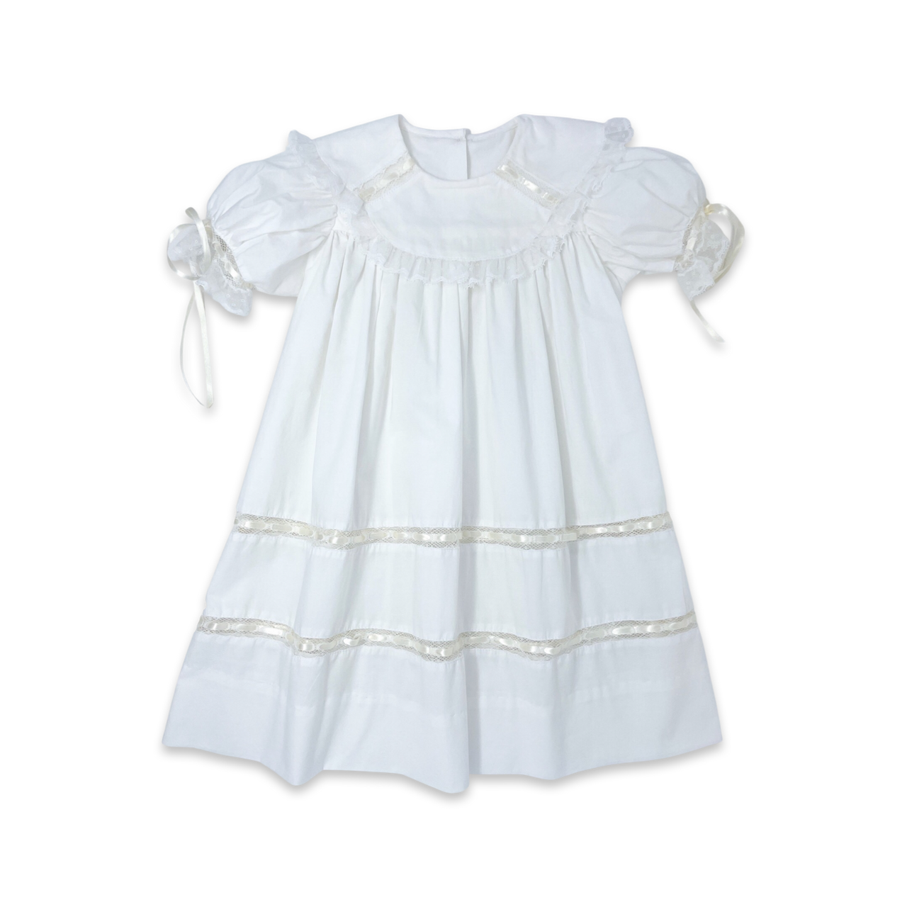 Lullaby Set Donahue Dress Blessings White Batiste Ecru Ribbon J0GDR706CF001 5012