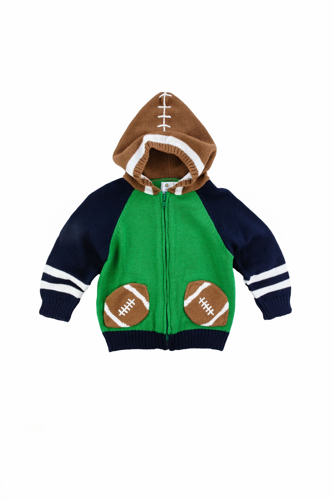 Florence Eiseman Sweater With Football Hood and Pockets F4956 5006