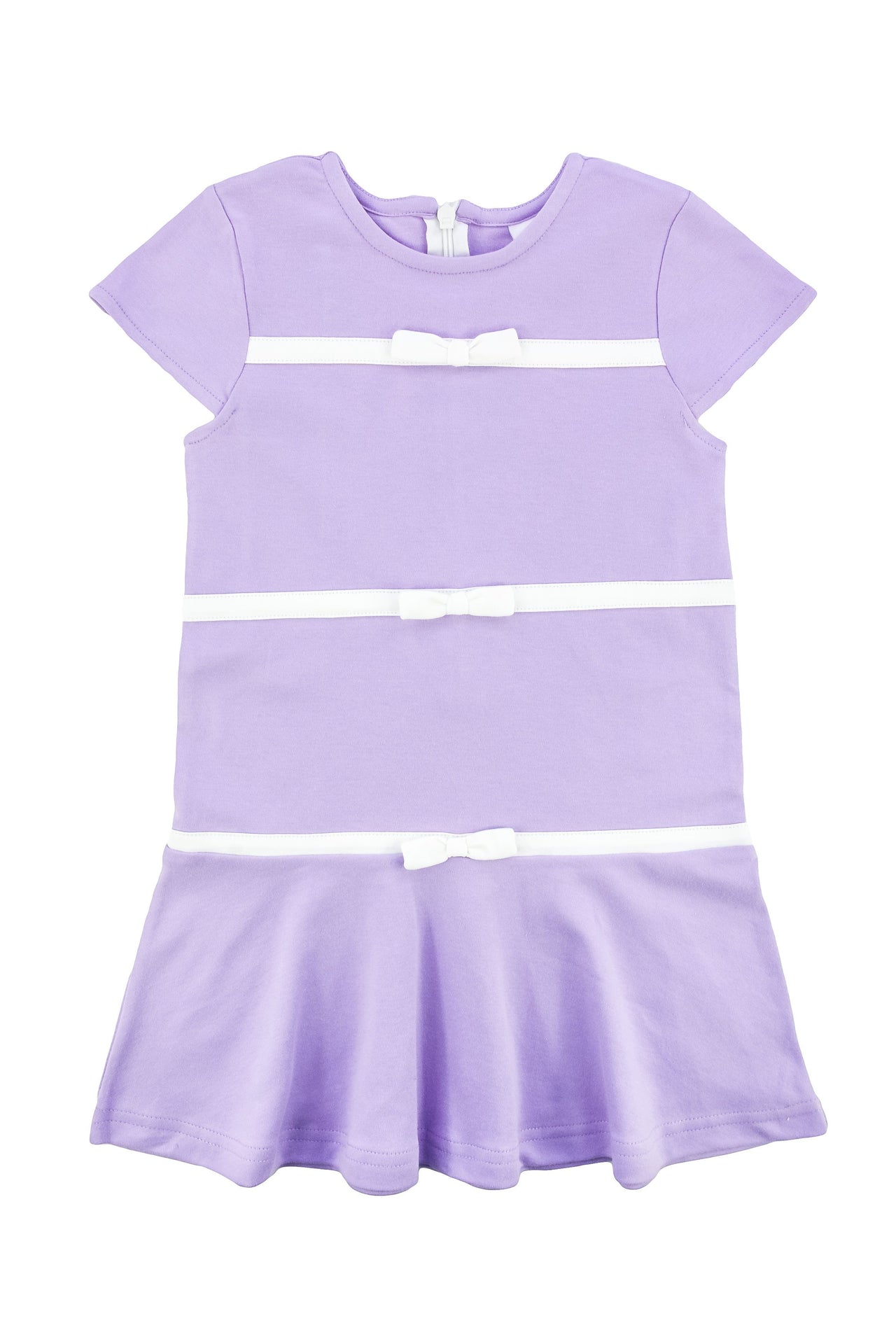 Florence Eiseman Lavender Knit Dress W/Bows C5214 5011